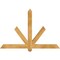 Ekena Millwork Kennewick Rough Sawn Timber Gable Bracket, Western Red Cedar, 60"W x 40"H x 4"D x 4"F, 16/12 Pitch GBW060X40X0404KEN00RWR - alternate 1